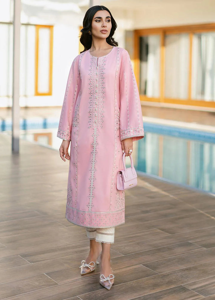 Essential By Asim Jofa Embroidered Cambric Kurti Unstitched AJ23EE AJPE-26 - Eid Collection