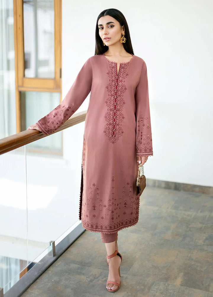 Essential By Asim Jofa Embroidered Cambric Unstitched Suit 2 Piece AJ23EE AJPE-11 - Eid Collection