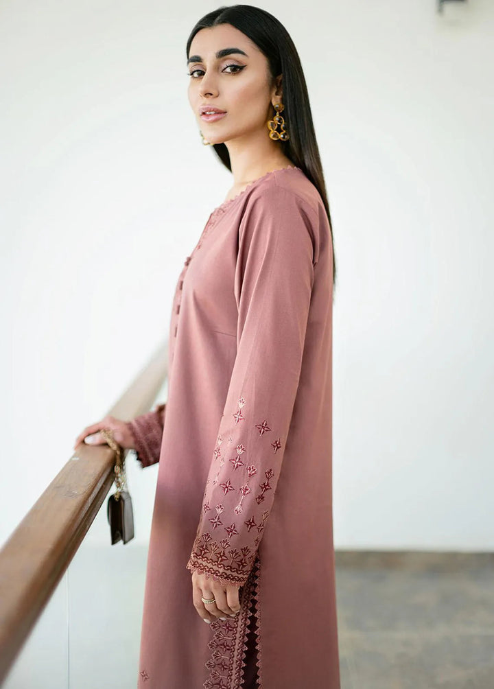 Essential By Asim Jofa Embroidered Cambric Unstitched Suit 2 Piece AJ23EE AJPE-11 - Eid Collection