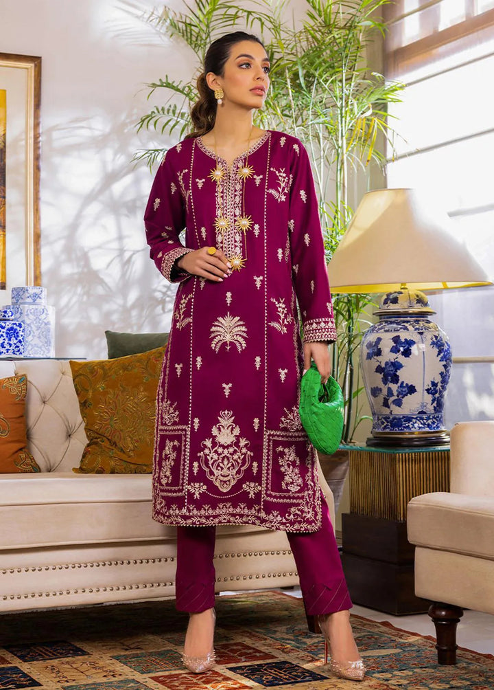 Essential By Asim Jofa Embroidered Cambric Unstitched Suit 2 Piece AJ23EE AJPE-18 - Eid Collection