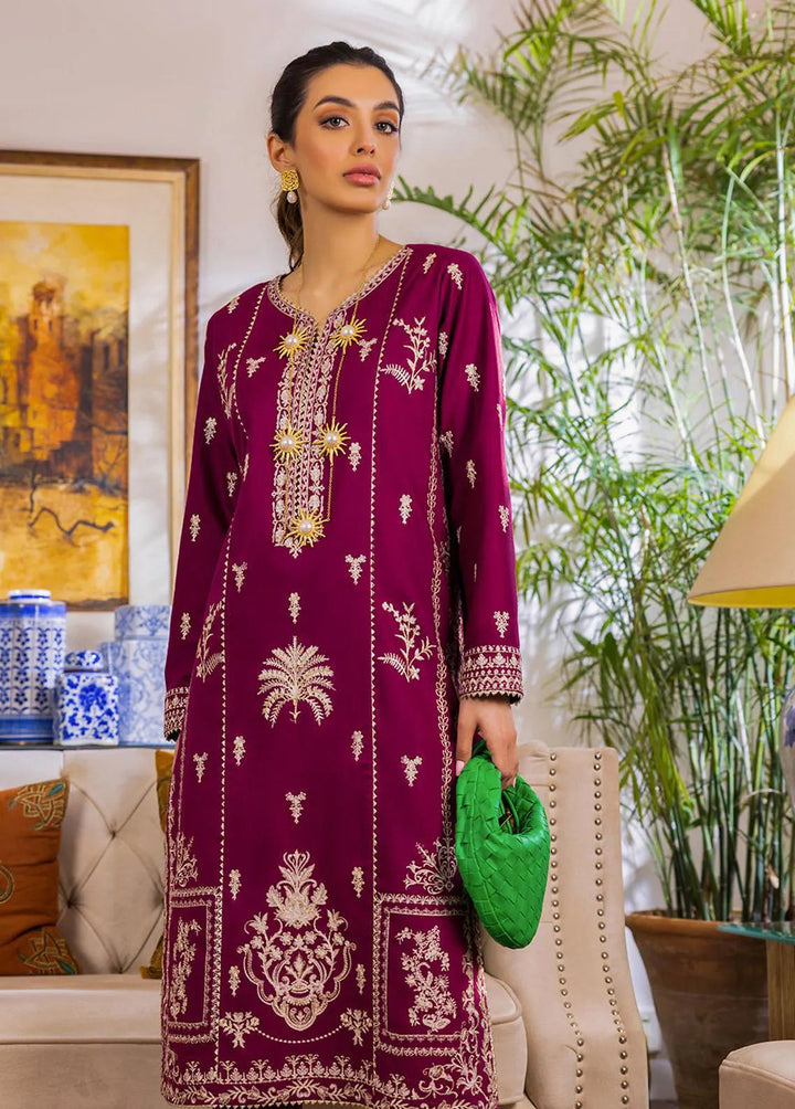 Essential By Asim Jofa Embroidered Cambric Unstitched Suit 2 Piece AJ23EE AJPE-18 - Eid Collection