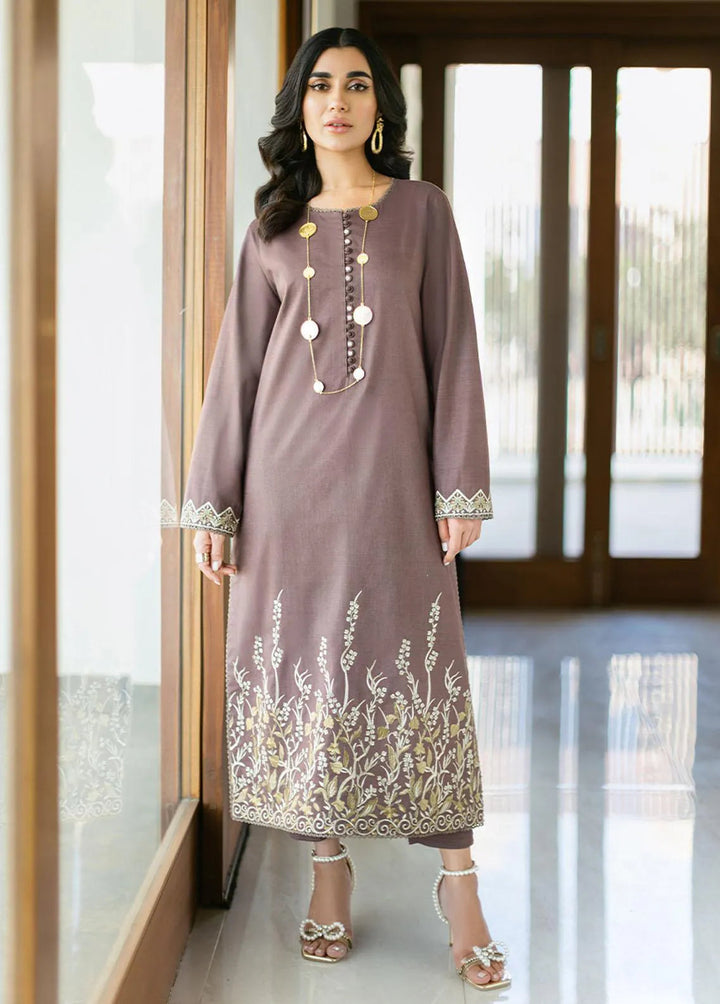 Essential By Asim Jofa Embroidered Cambric Unstitched Suit 2 Piece AJ23EE AJPE-23 - Eid Collection