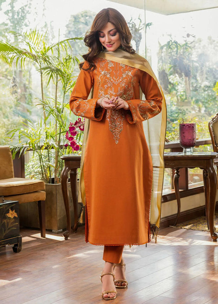 Essential By Asim Jofa Embroidered Cambric Unstitched Suit 2 Piece AJ23EE AJPE-33 - Eid Collection