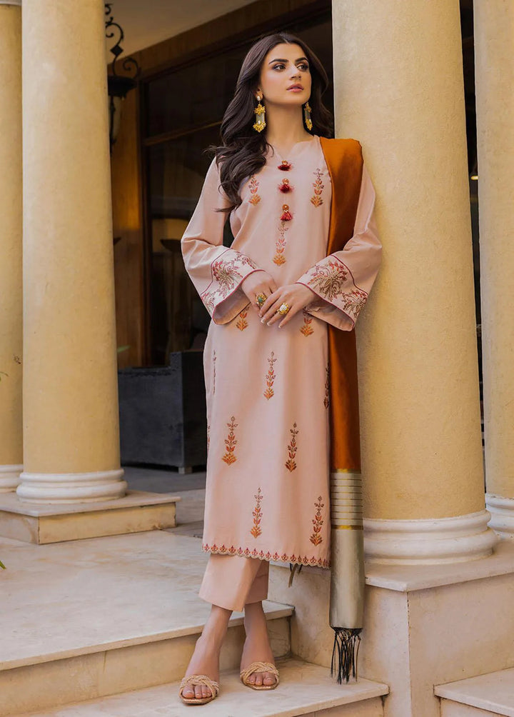 Essential By Asim Jofa Embroidered Cambric Unstitched Suit 2 Piece AJ23EE AJPE-36 - Eid Collection
