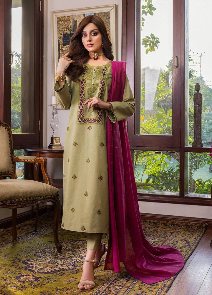 Essential By Asim Jofa Embroidered Cambric Unstitched Suit 2 Piece AJ23EE AJPE-41 - Eid Collection