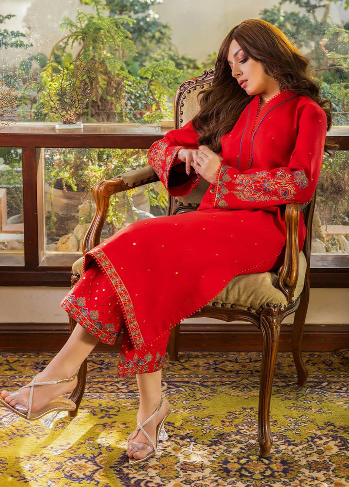 Essential By Asim Jofa Embroidered Cambric Unstitched Suit 2 Piece AJ23EE AJPE-43 - Eid Collection