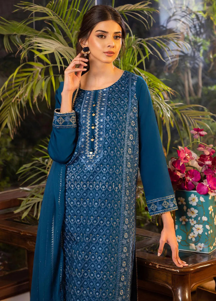 Essential By Asim Jofa Embroidered Cambric Unstitched Suit 3 Piece AJ23EE AJPE-07 - Eid Collection