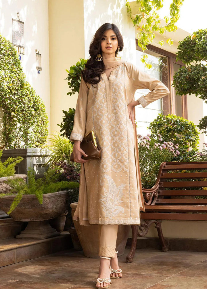 Essential By Asim Jofa Embroidered Cambric Unstitched Suit 3 Piece AJ23EE AJPE-16 - Eid Collection