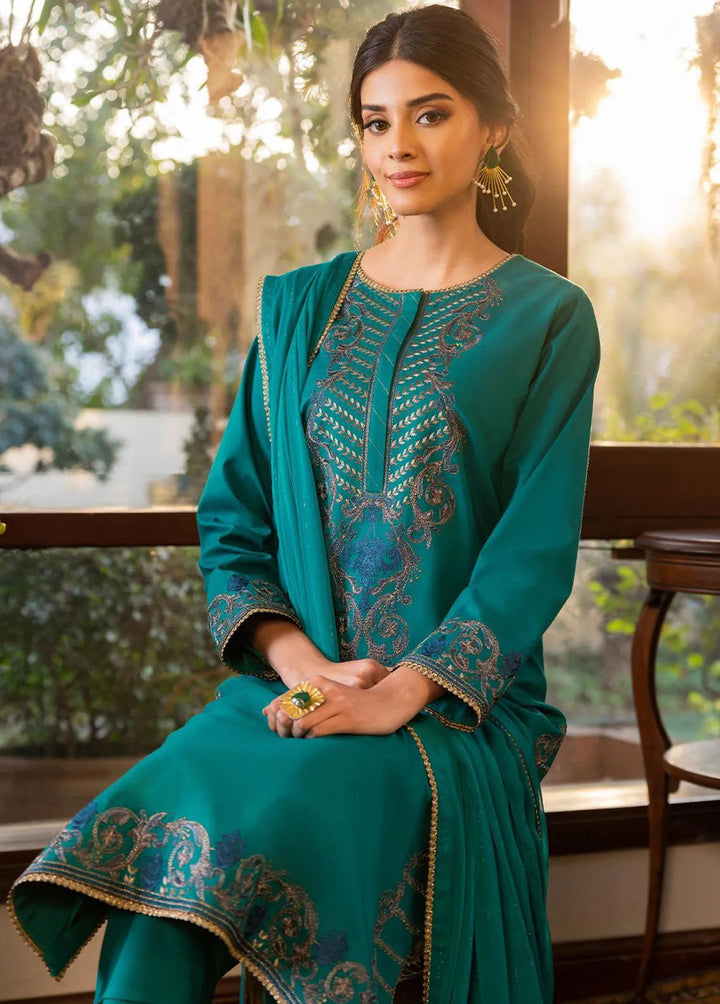 Essential By Asim Jofa Embroidered Cambric Unstitched Suit 3 Piece AJ23EE AJPE-19 - Eid Collection