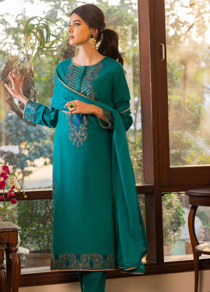 Essential By Asim Jofa Embroidered Cambric Unstitched Suit 3 Piece AJ23EE AJPE-19 - Eid Collection