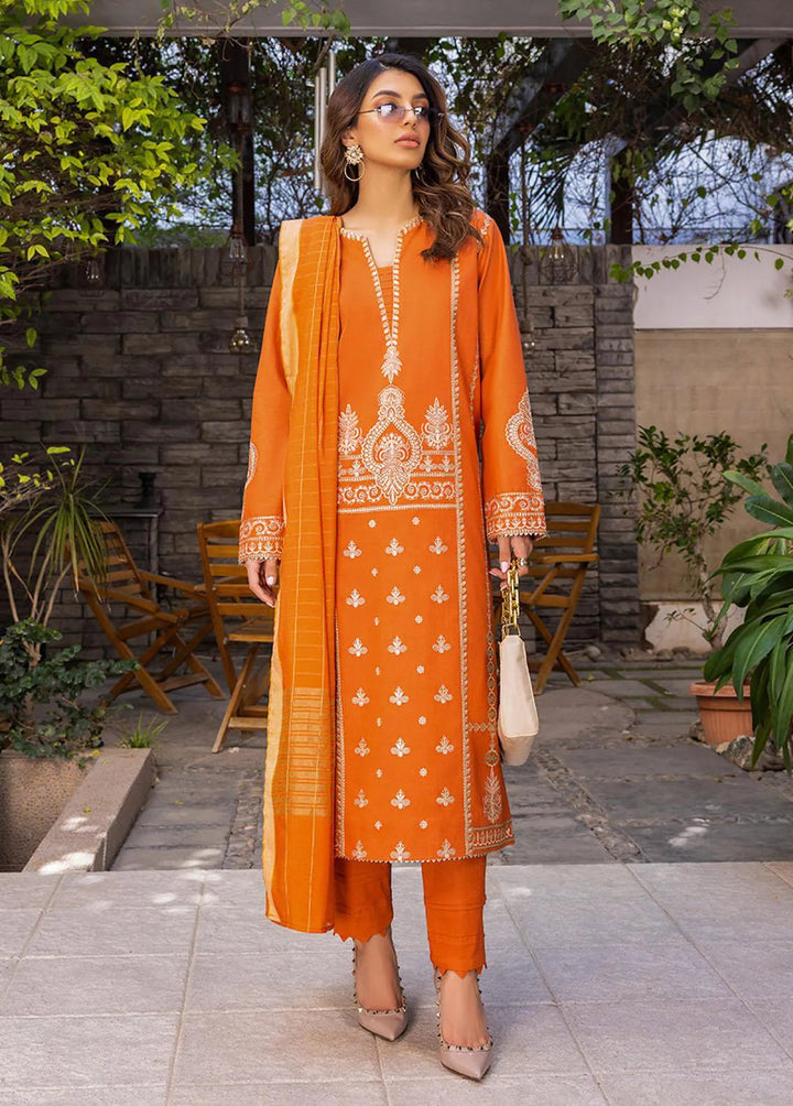 Essential By Asim Jofa Embroidered Cambric Unstitched Suit 3 Piece AJ23EE AJPE-21 - Eid Collection