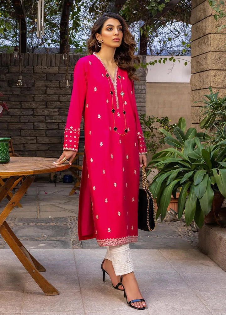 Essential By Asim Jofa Embroidered Jacquard Kurti Unstitched AJ23EE AJPE-06 - Eid Collection