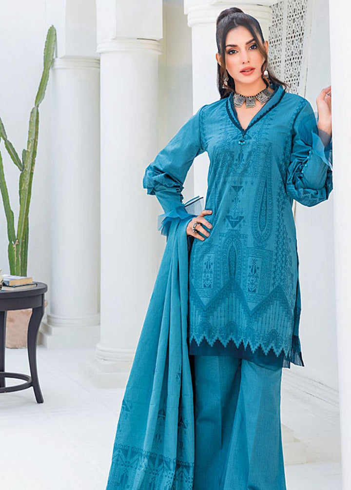 Essential By Gul Ahmed Chambrey Jacquard Suits Unstitched 3 Piece GA24E MJ-42006 - Summer Collection