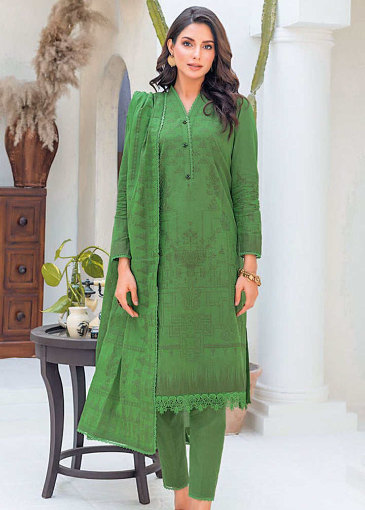 Essential By Gul Ahmed Chambrey Jacquard Suits Unstitched 3 Piece GA24E MJ-42007 - Summer Collection