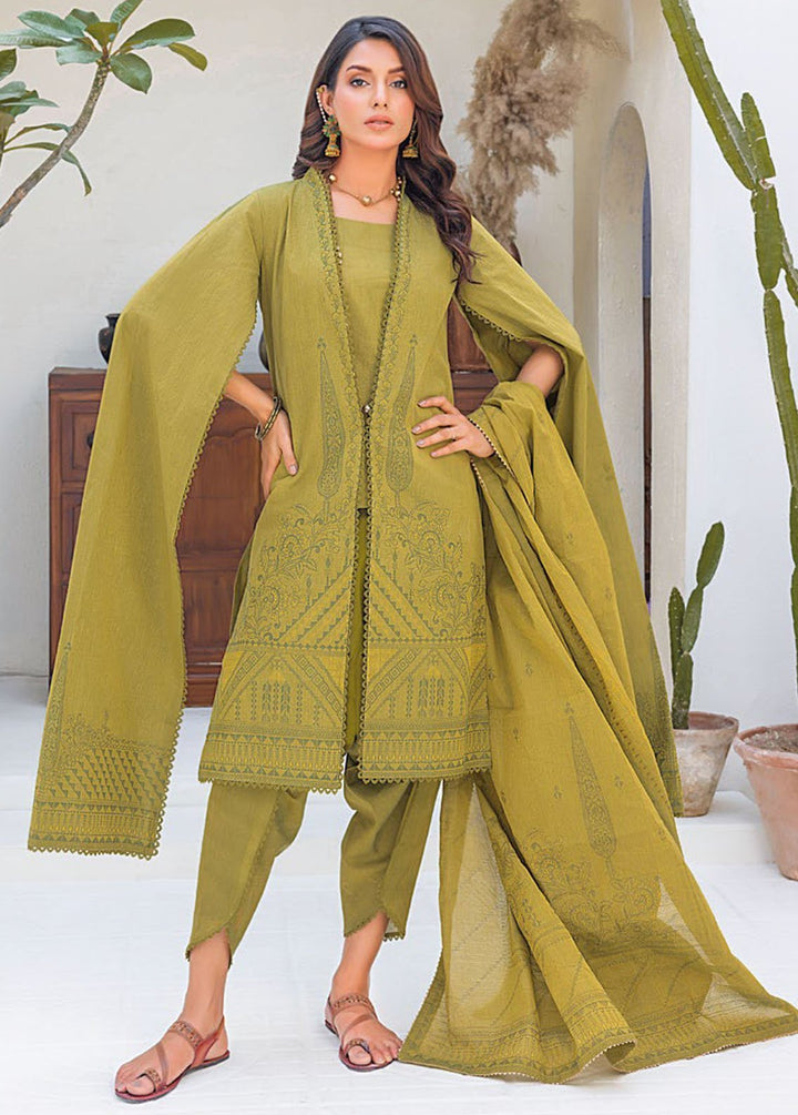 Essential By Gul Ahmed Chambrey Jacquard Suits Unstitched 3 Piece GA24E MJ-42009 - Summer Collection