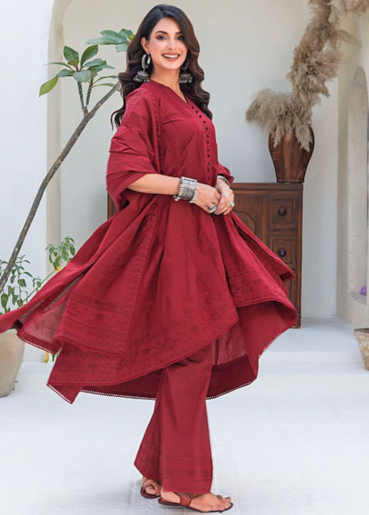 Essential By Gul Ahmed Chambrey Jacquard Suits Unstitched 3 Piece GA24E MJ-42011 - Summer Collection