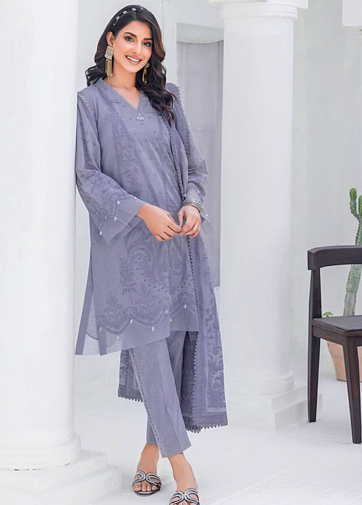 Essential By Gul Ahmed Chambrey Jacquard Suits Unstitched 3 Piece GA24E MJ-42032 - Summer Collection