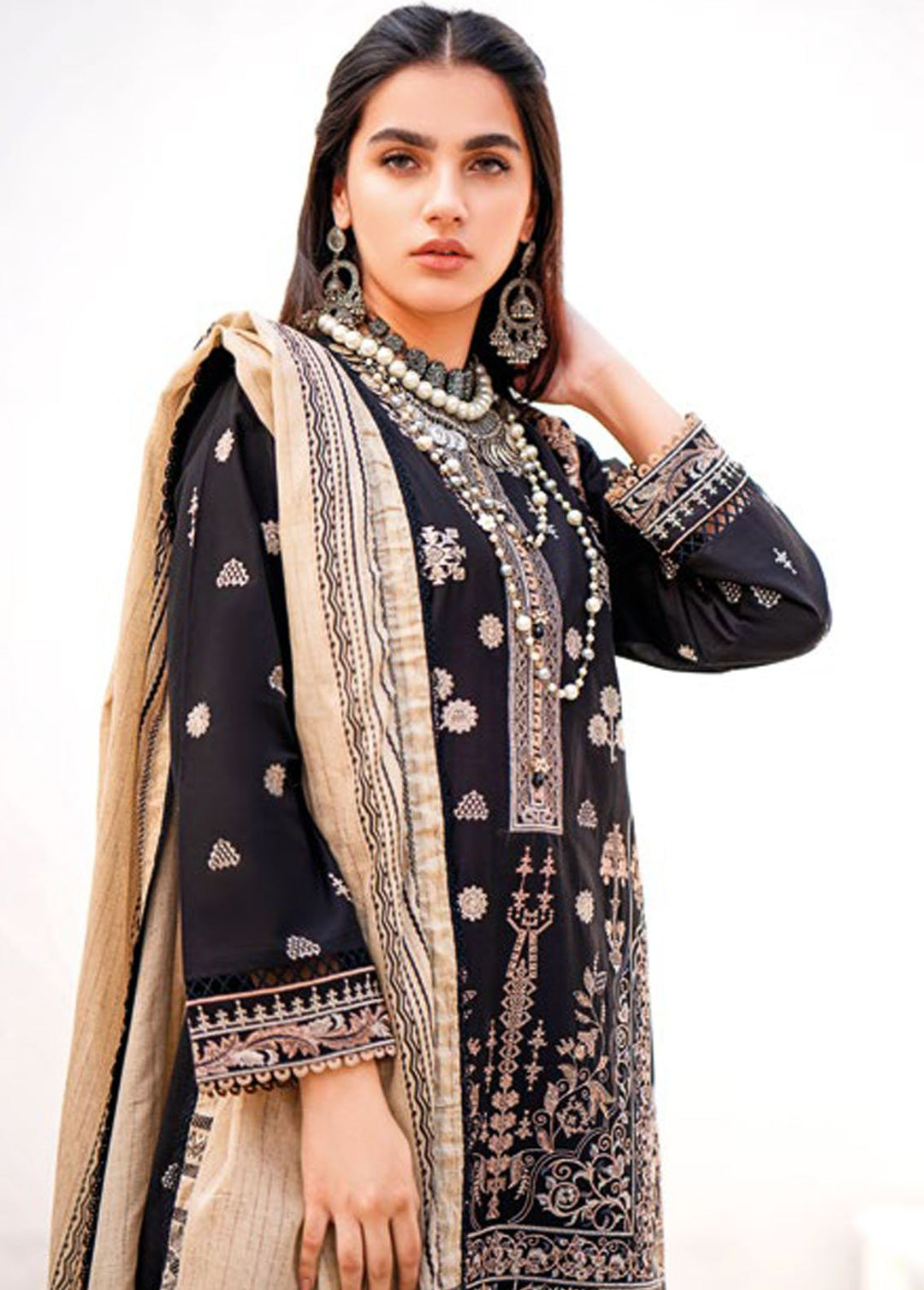 Essential By Gul Ahmed Embroidered Lawn Suits Unstitched 3 Piece GA24E B-32025 - Summer Collection