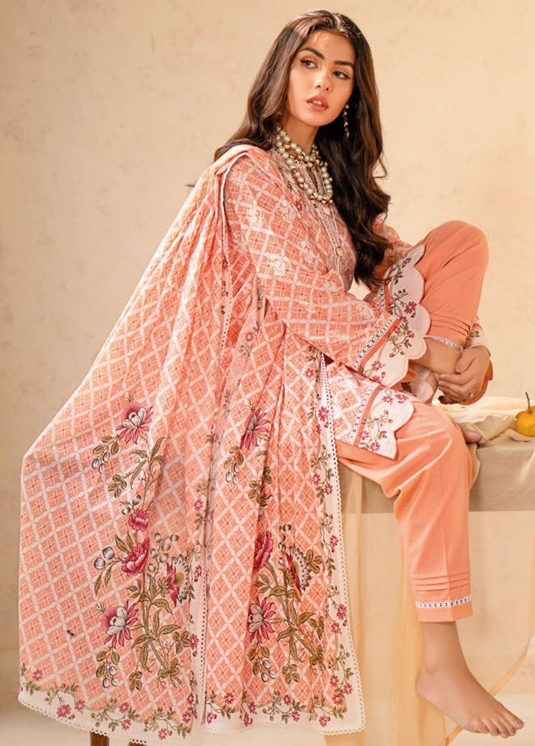 Essential By Gul Ahmed Embroidered Lawn Suits Unstitched 3 Piece GA24E CL-42015 - Summer Collection