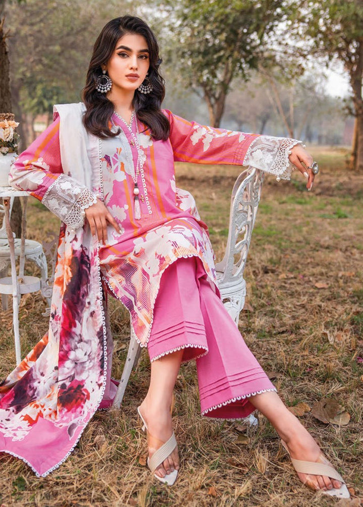 Essential By Gul Ahmed Embroidered Lawn Suits Unstitched 3 Piece GA24E CL-42027 - Summer Collection