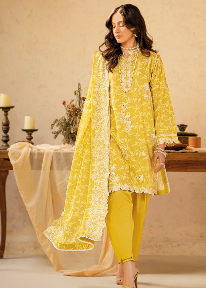 Essential By Gul Ahmed Embroidered Lawn Suits Unstitched 3 Piece GA24E CL-42040 - Summer Collection