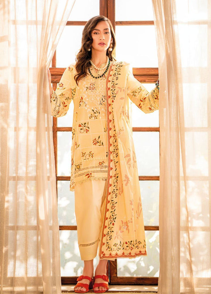 Essential By Gul Ahmed Embroidered Lawn Suits Unstitched 3 Piece GA24E CL-42041 - Summer Collection