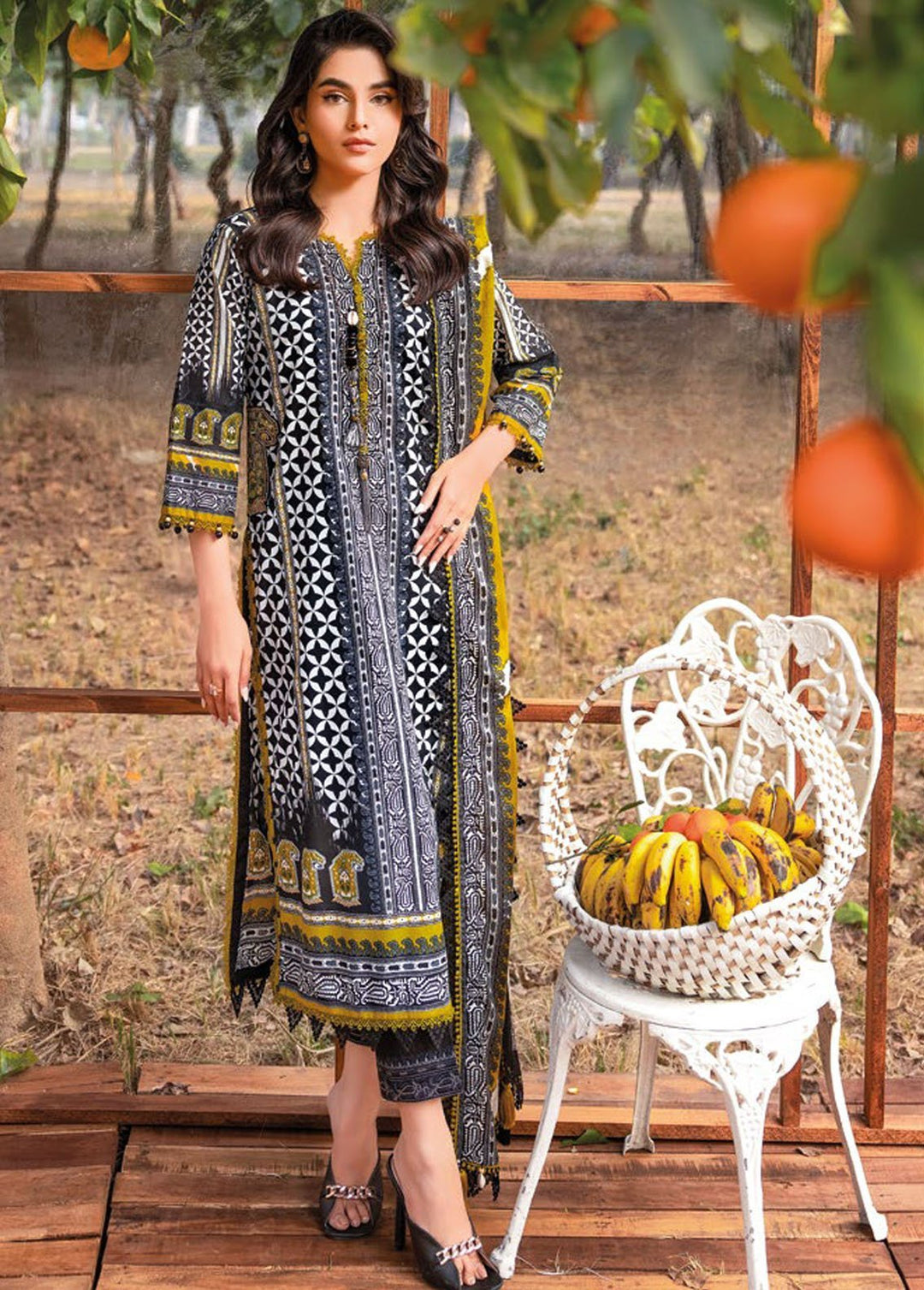 Essential By Gul Ahmed Embroidered Lawn Suits Unstitched 3 Piece GA24E CL-42089 - Summer Collection