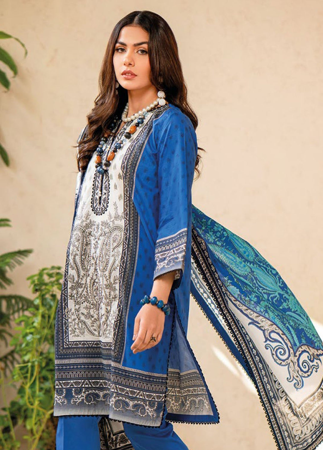 Essential By Gul Ahmed Embroidered Lawn Suits Unstitched 3 Piece GA24E CL-42091 - Summer Collection