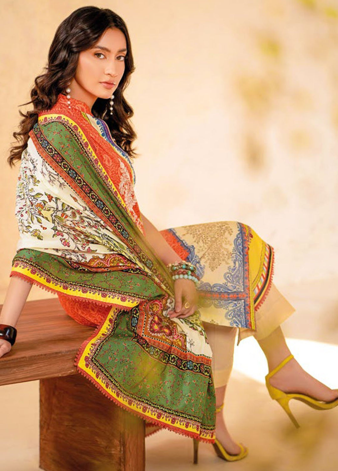 Essential By Gul Ahmed Embroidered Lawn Suits Unstitched 3 Piece GA24E CL-42092 - Summer Collection