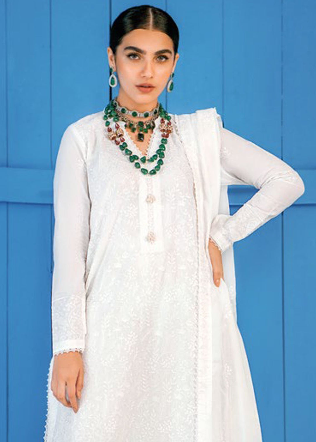 Essential By Gul Ahmed Embroidered Lawn Suits Unstitched 3 Piece GA24E DN-42001 - Summer Collection