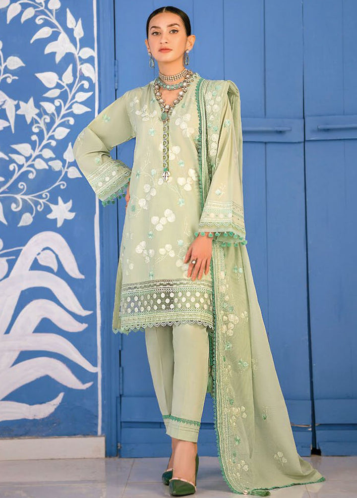 Essential By Gul Ahmed Embroidered Lawn Suits Unstitched 3 Piece GA24E DN-42003 - Summer Collection