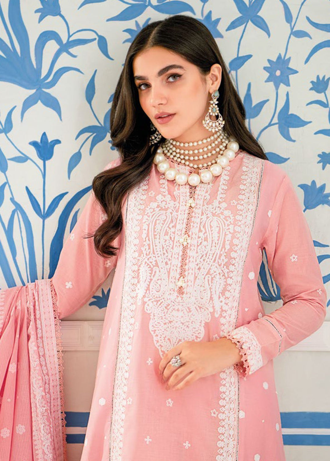 Essential By Gul Ahmed Embroidered Lawn Suits Unstitched 3 Piece GA24E DN-42004 - Summer Collection