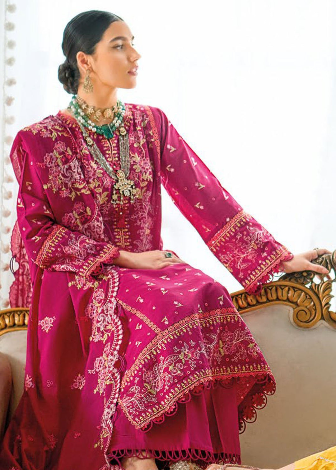 Essential By Gul Ahmed Embroidered Lawn Suits Unstitched 3 Piece GA24E DN-42010 - Summer Collection