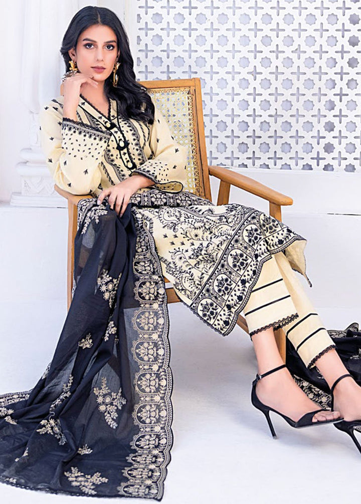 Essential By Gul Ahmed Embroidered Lawn Suits Unstitched 3 Piece GA24E DN-42021 - Summer Collection