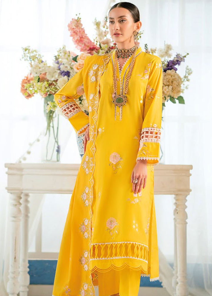 Essential By Gul Ahmed Embroidered Lawn Suits Unstitched 3 Piece GA24E DN-42024 - Summer Collection