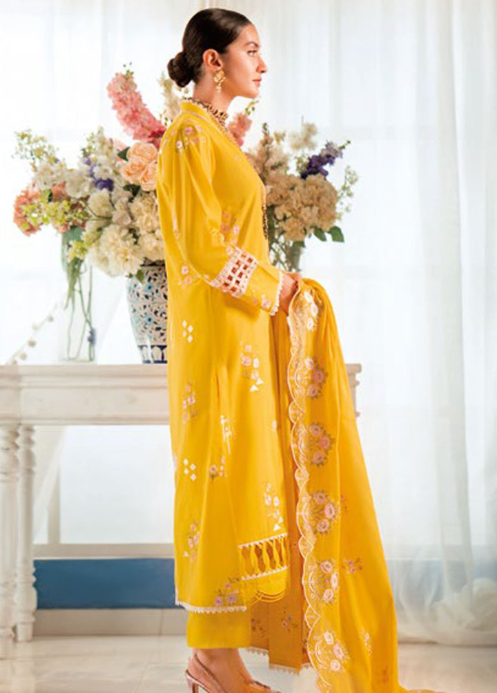 Essential By Gul Ahmed Embroidered Lawn Suits Unstitched 3 Piece GA24E DN-42024 - Summer Collection