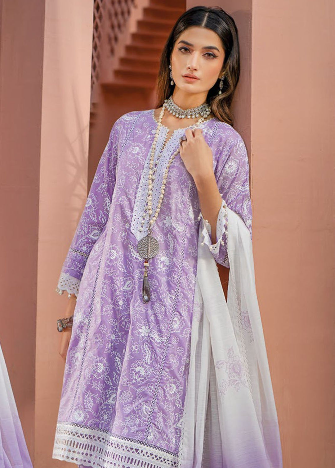 Essential By Gul Ahmed Embroidered Lawn Suits Unstitched 3 Piece GA24E SP-42015 - Summer Collection