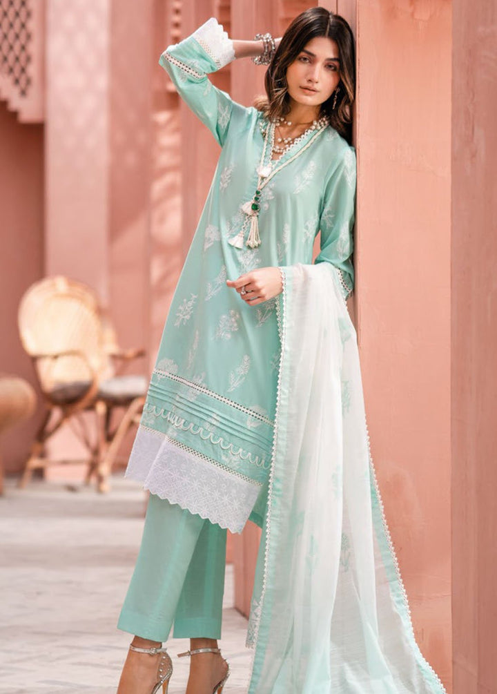 Essential By Gul Ahmed Embroidered Lawn Suits Unstitched 3 Piece GA24E SP-42018 - Summer Collection