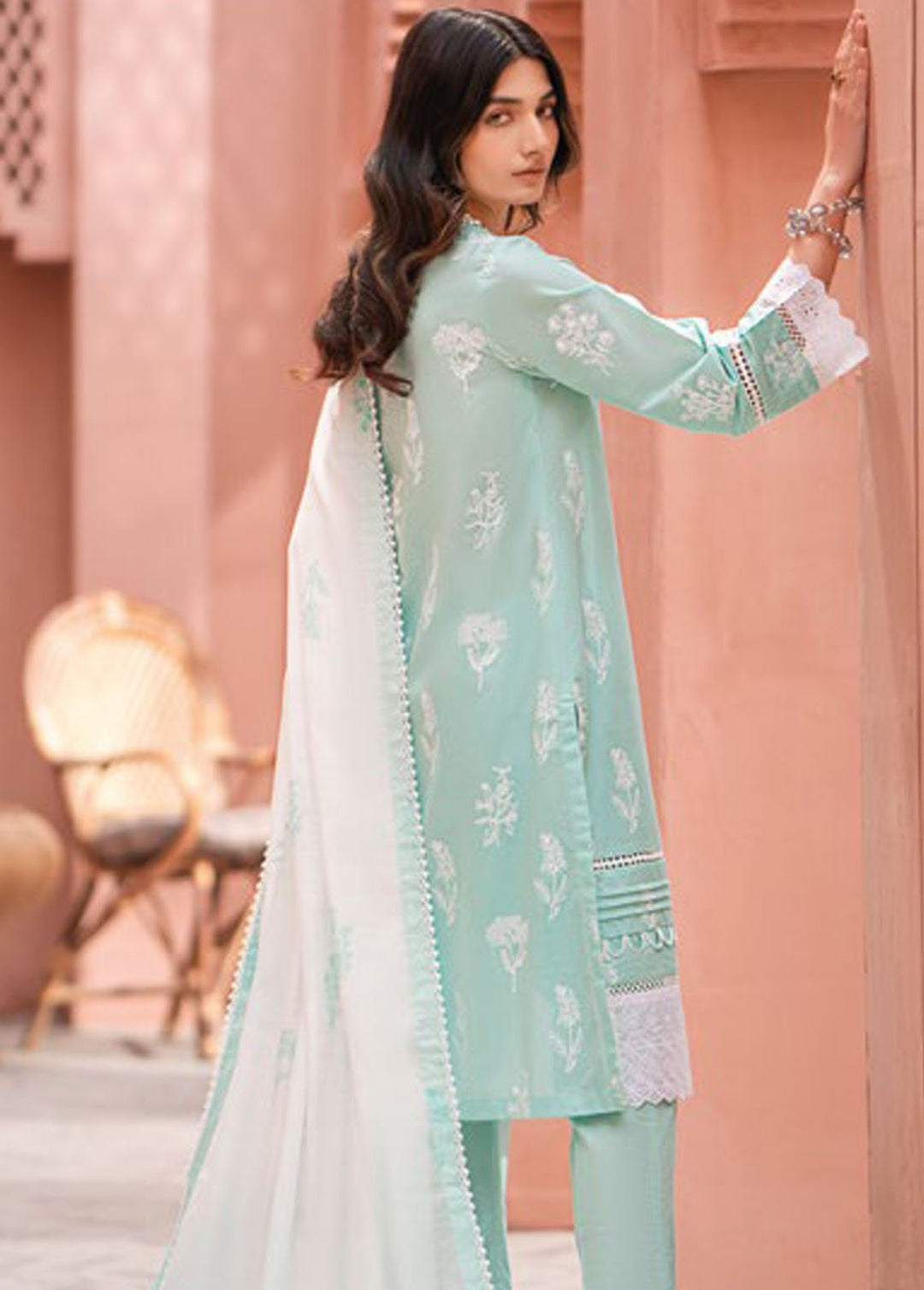 Essential By Gul Ahmed Embroidered Lawn Suits Unstitched 3 Piece GA24E SP-42018 - Summer Collection