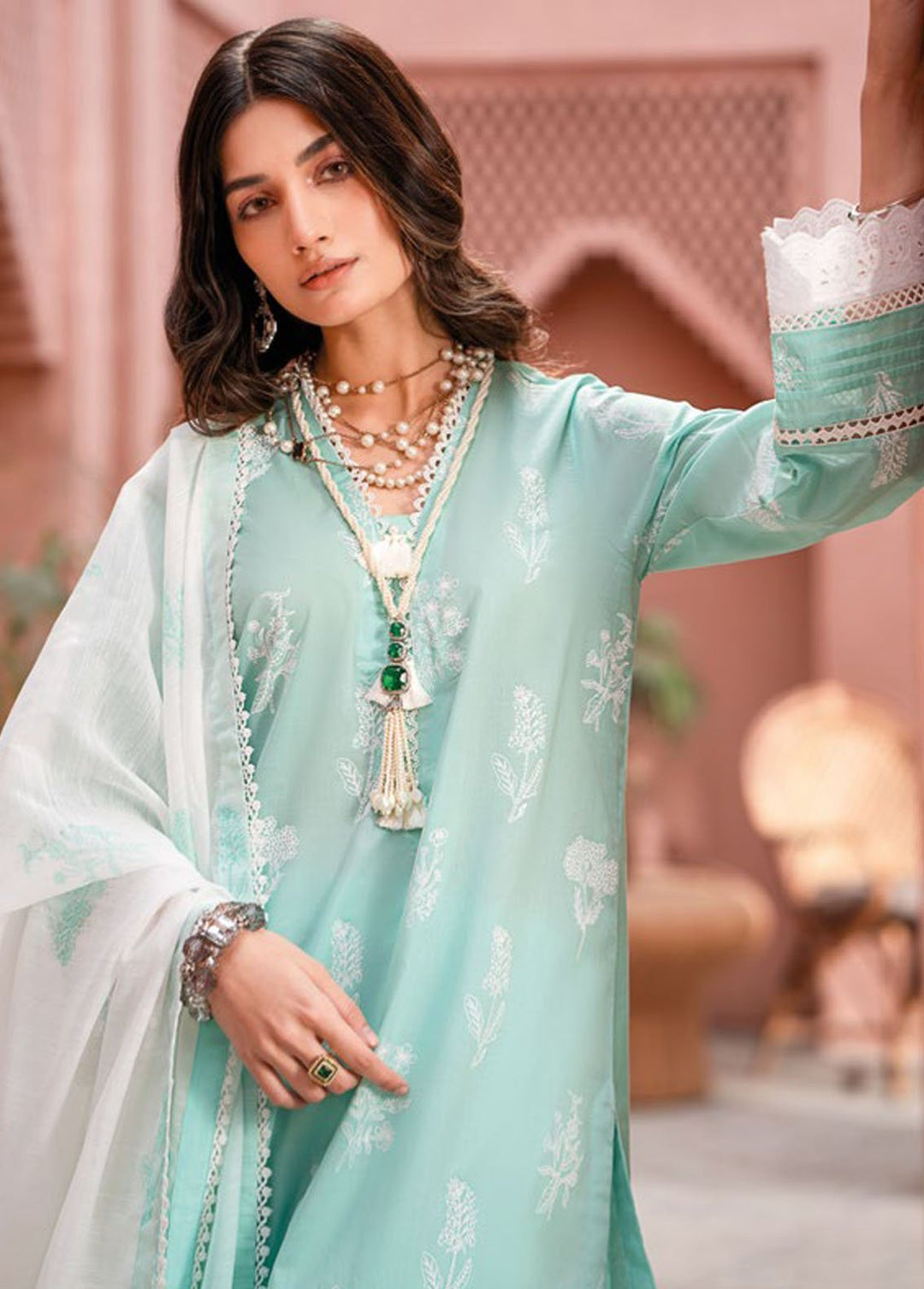 Essential By Gul Ahmed Embroidered Lawn Suits Unstitched 3 Piece GA24E SP-42018 - Summer Collection