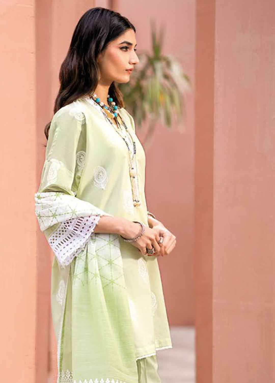 Essential By Gul Ahmed Embroidered Lawn Suits Unstitched 3 Piece GA24E SP-42019 - Summer Collection