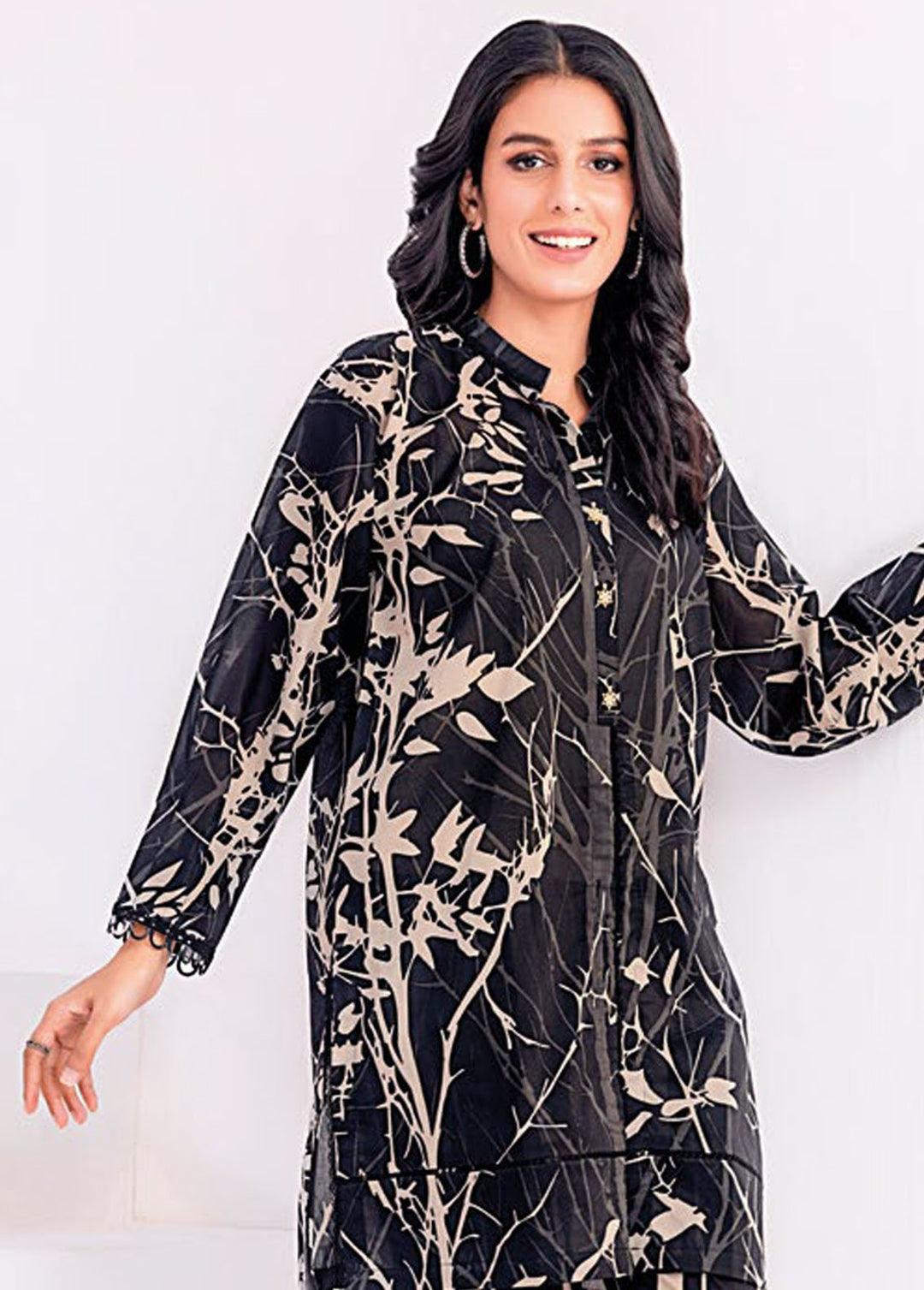 Essential By Gul Ahmed Printed Lawn Suits Unstitched 2 Piece GA24E BT-42001 - Summer Collection