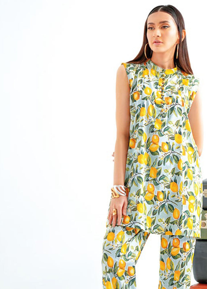 Essential By Gul Ahmed Printed Lawn Suits Unstitched 2 Piece GA24E TL-42001 - Summer Collection
