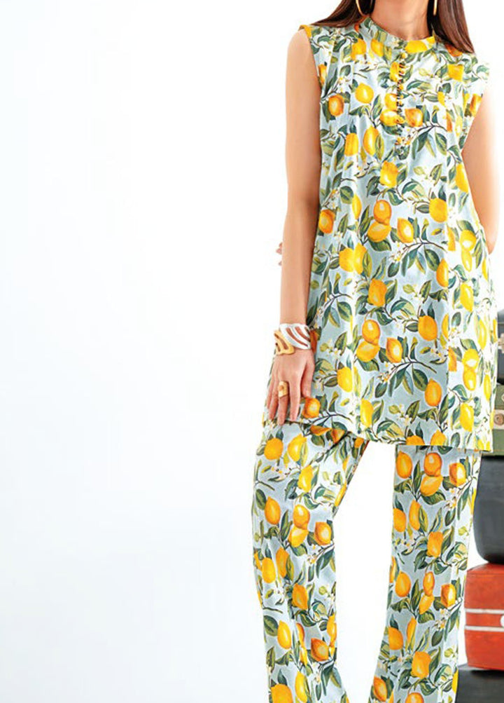 Essential By Gul Ahmed Printed Lawn Suits Unstitched 2 Piece GA24E TL-42001 - Summer Collection