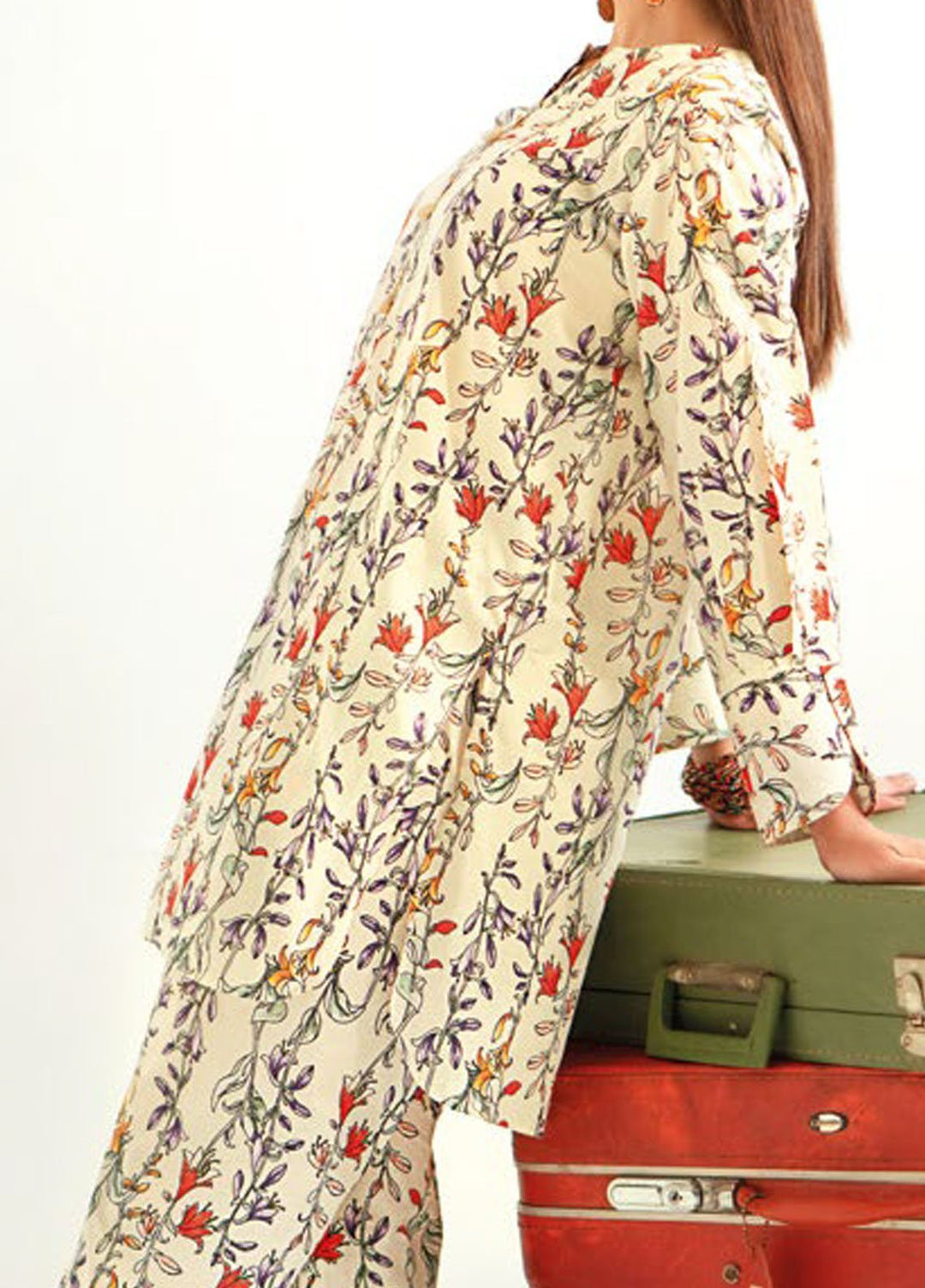 Essential By Gul Ahmed Printed Lawn Suits Unstitched 2 Piece GA24E TL-42008 - Summer Collection