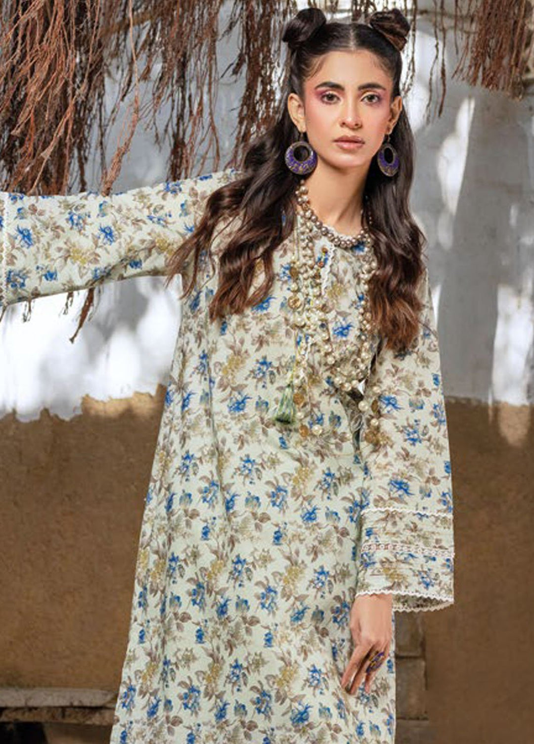 Essential By Gul Ahmed Printed Lawn Suits Unstitched 2 Piece GA24E TL-42010 - Summer Collection