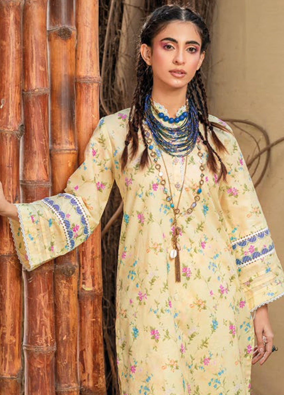 Essential By Gul Ahmed Printed Lawn Suits Unstitched 2 Piece GA24E TL-42013 - Summer Collection