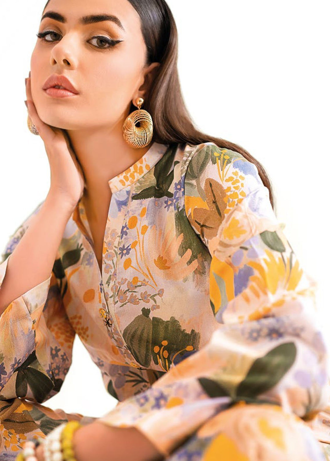 Essential By Gul Ahmed Printed Lawn Suits Unstitched 2 Piece GA24E TL-42028 - Summer Collection