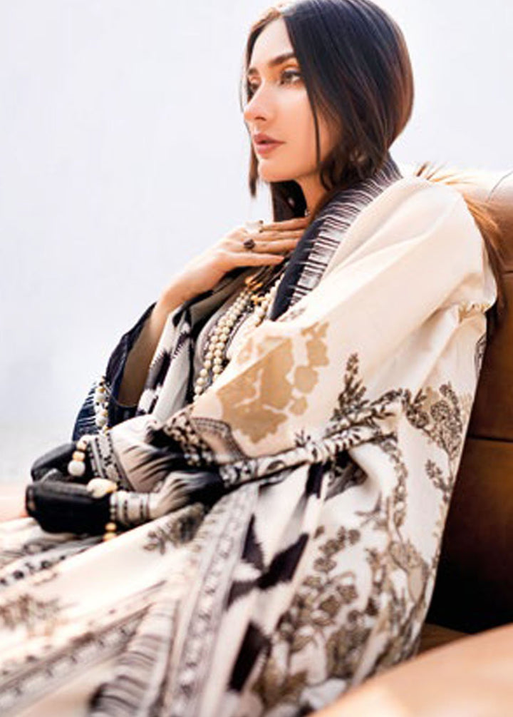 Essential By Gul Ahmed Printed Lawn Suits Unstitched 3 Piece GA24E B-42007 - Summer Collection