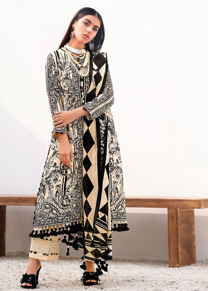 Essential By Gul Ahmed Printed Lawn Suits Unstitched 3 Piece GA24E B-42008 - Summer Collection